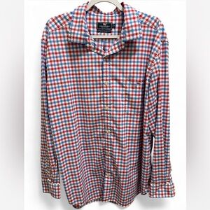 Vineyard Vines Performance Tucker Shirt XXL Classic Fit Red Blue Button Down